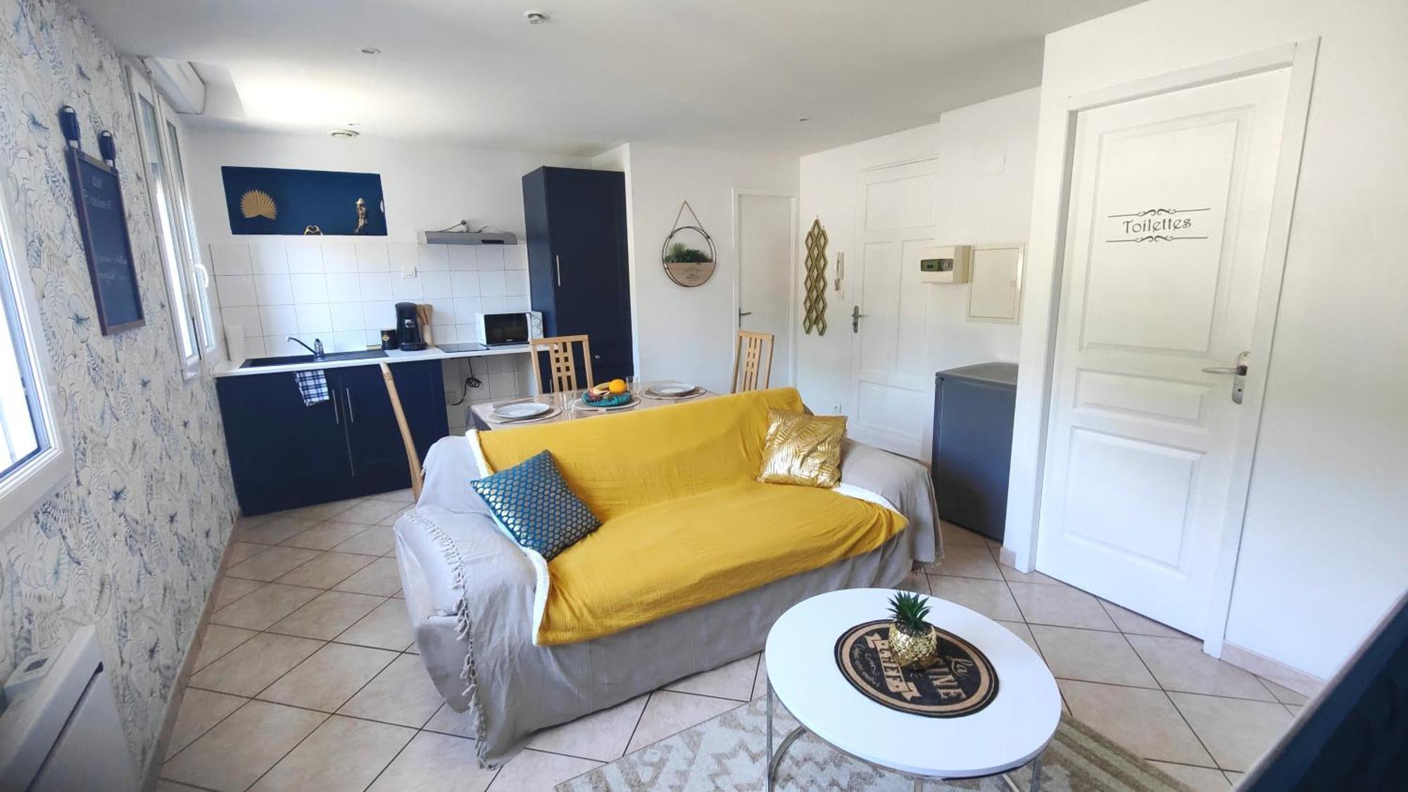 Apartamento Le Refuge Bleu Et Or Lourdes Exterior foto